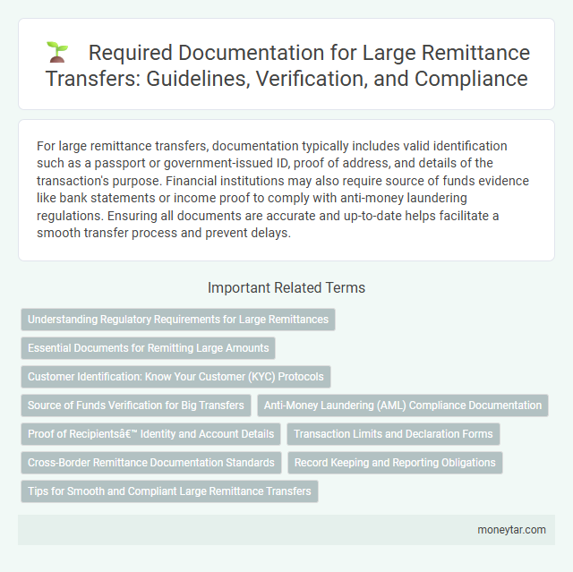 Required Documentation for Large Remittance Transfers: Guidelines, Verification, and Compliance