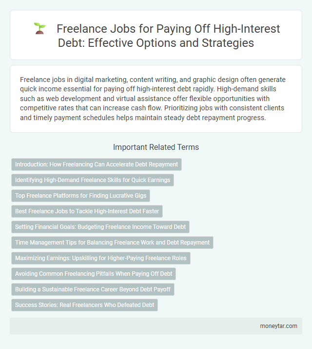 Freelance Jobs for Paying Off High-Interest Debt: Effective Options and Strategies