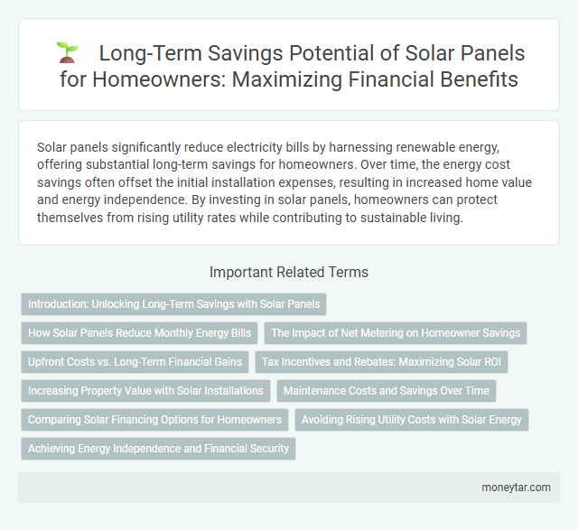 Long-Term Savings Potential of Solar Panels for Homeowners: Maximizing Financial Benefits