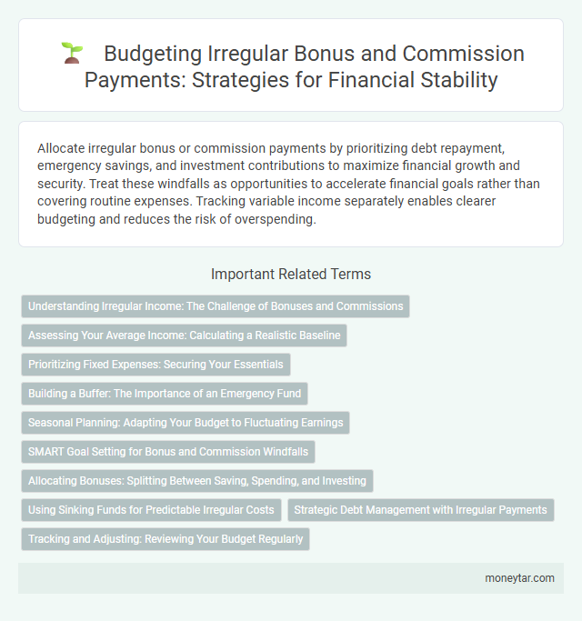 Budgeting Irregular Bonus and Commission Payments: Strategies for Financial Stability