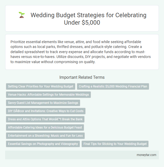 Wedding Budget Strategies for Celebrating Under $5,000