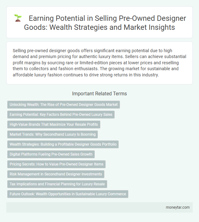 Earning Potential in Selling Pre-Owned Designer Goods: Wealth Strategies and Market Insights