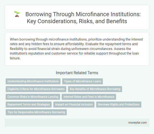 Borrowing Through Microfinance Institutions: Key Considerations, Risks, and Benefits