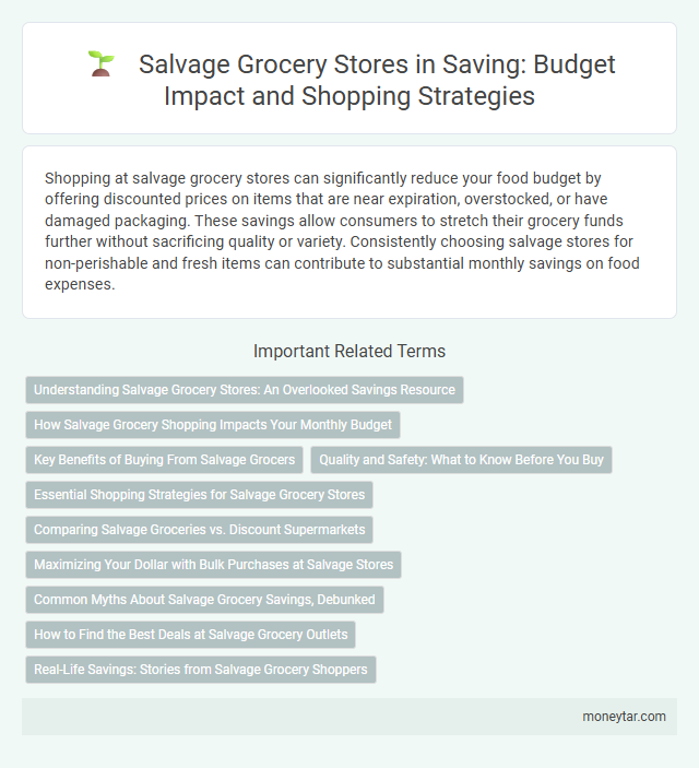 Salvage Grocery Stores in Saving: Budget Impact and Shopping Strategies