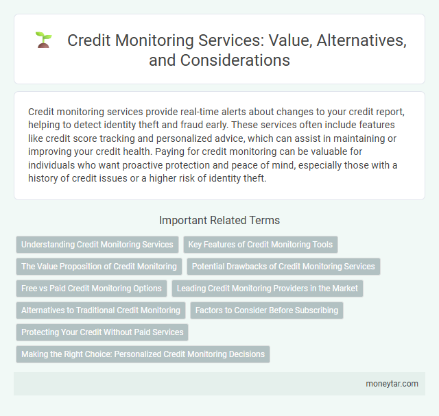 Credit Monitoring Services: Value, Alternatives, and Considerations