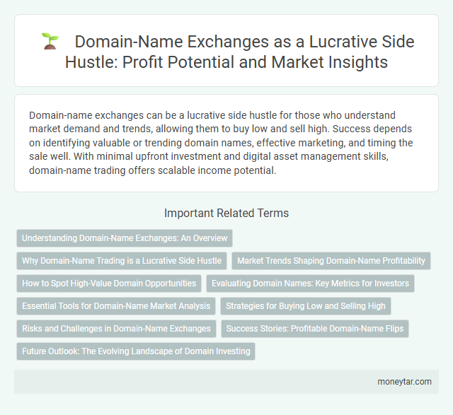 Domain-Name Exchanges as a Lucrative Side Hustle: Profit Potential and Market Insights