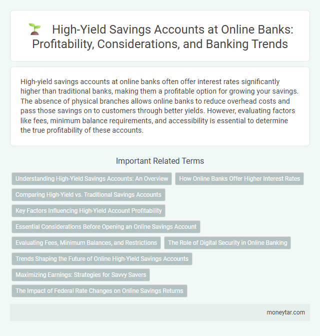 High-Yield Savings Accounts at Online Banks: Profitability, Considerations, and Banking Trends