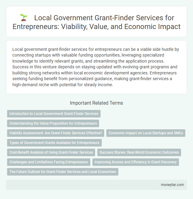 Local Government Grant-Finder Services for Entrepreneurs: Viability, Value, and Economic Impact