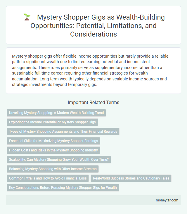 Mystery Shopper Gigs as Wealth-Building Opportunities: Potential, Limitations, and Considerations