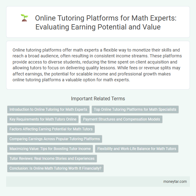 Online Tutoring Platforms for Math Experts: Evaluating Earning Potential and Value