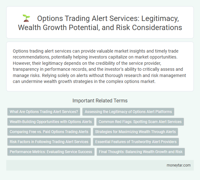 Options Trading Alert Services: Legitimacy, Wealth Growth Potential, and Risk Considerations