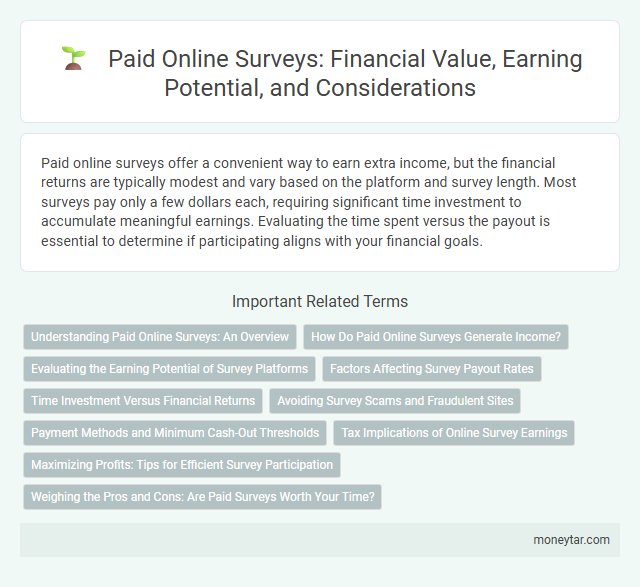 Paid Online Surveys: Financial Value, Earning Potential, and Considerations
