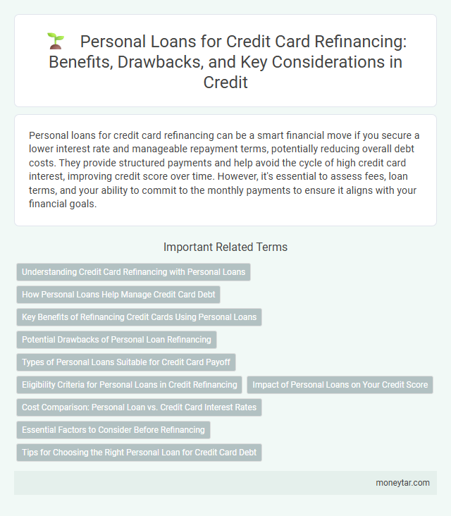 Personal Loans for Credit Card Refinancing: Benefits, Drawbacks, and Key Considerations in Credit