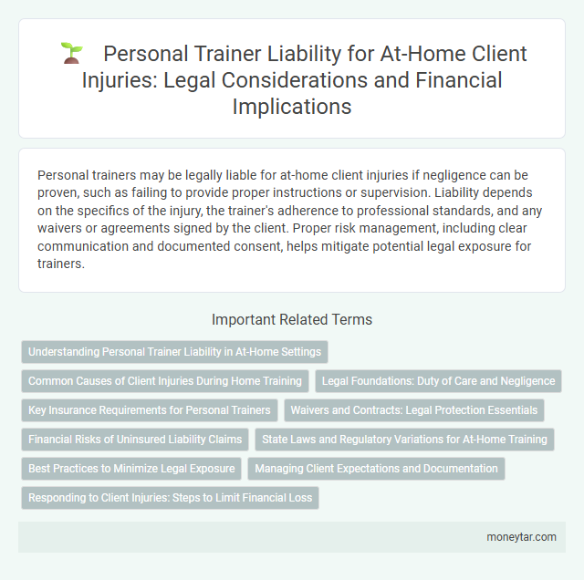 Personal Trainer Liability for At-Home Client Injuries: Legal Considerations and Financial Implications