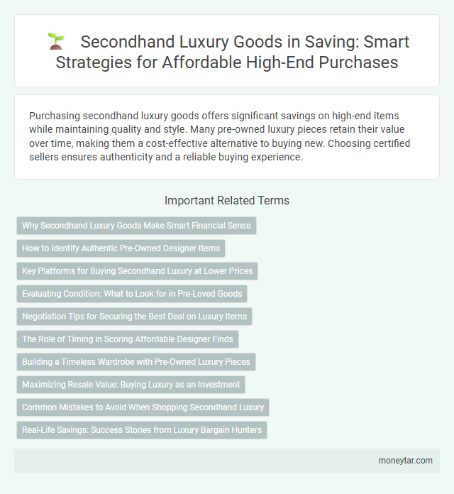 Secondhand Luxury Goods in Saving: Smart Strategies for Affordable High-End Purchases
