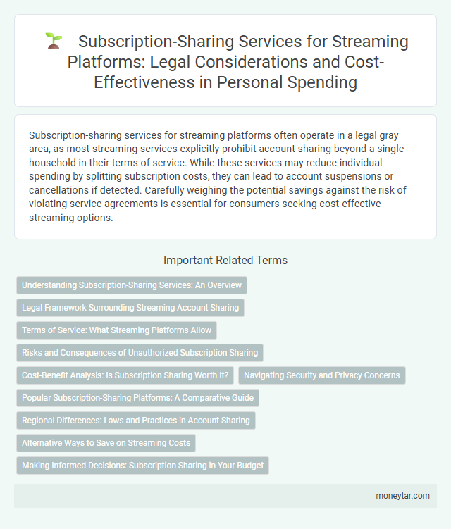 Subscription-Sharing Services for Streaming Platforms: Legal Considerations and Cost-Effectiveness in Personal Spending