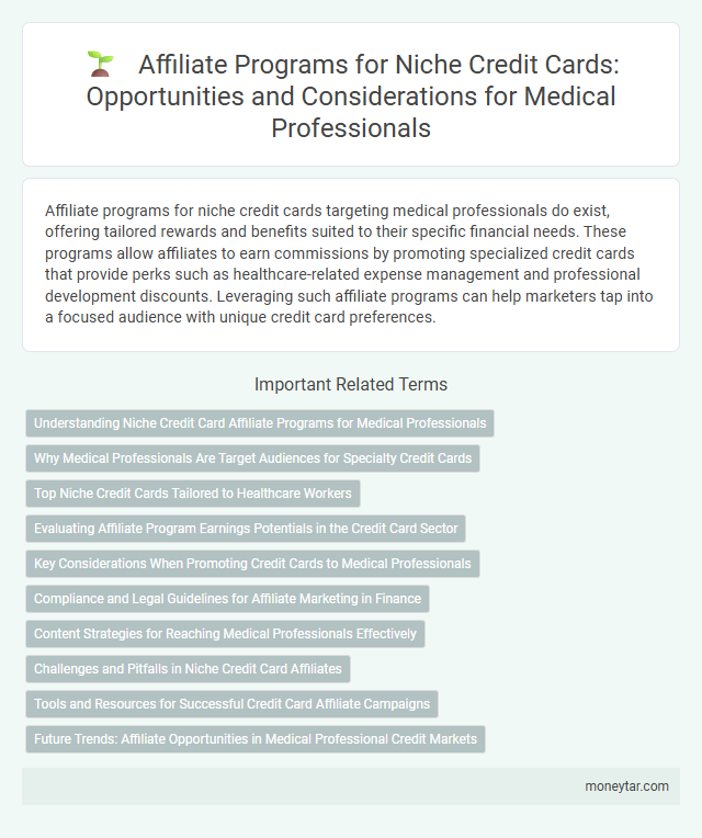 Affiliate Programs for Niche Credit Cards: Opportunities and Considerations for Medical Professionals