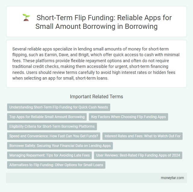 Short-Term Flip Funding: Reliable Apps for Small Amount Borrowing in Borrowing