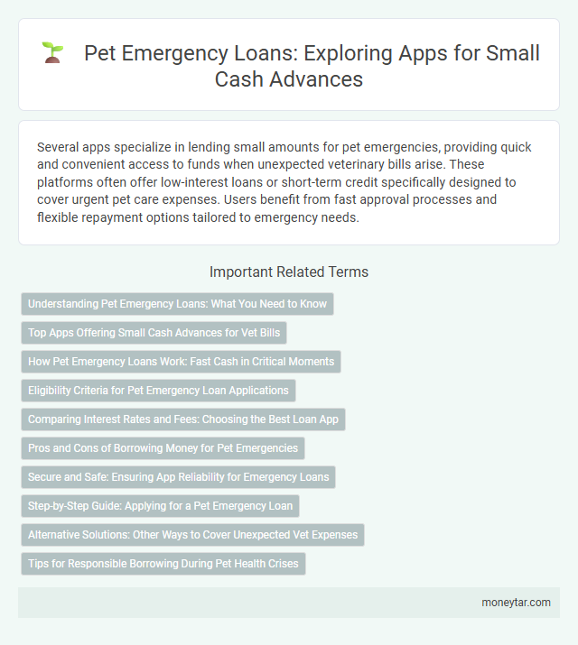 Pet Emergency Loans: Exploring Apps for Small Cash Advances