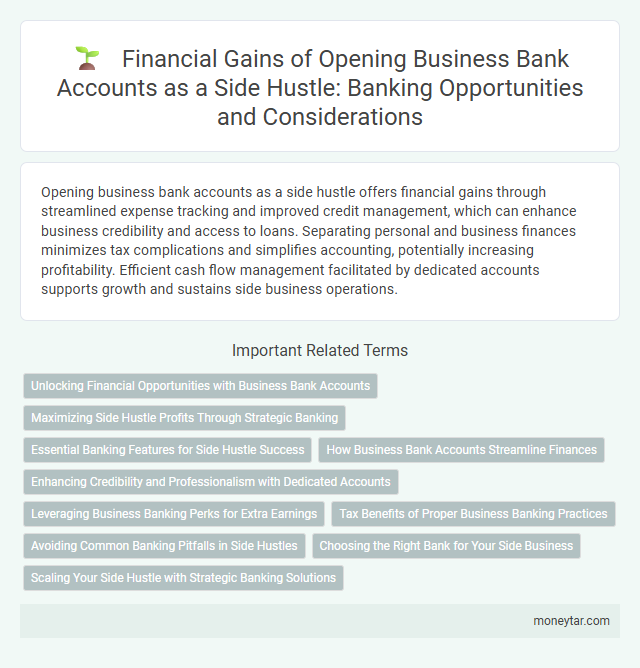 Financial Gains of Opening Business Bank Accounts as a Side Hustle: Banking Opportunities and Considerations