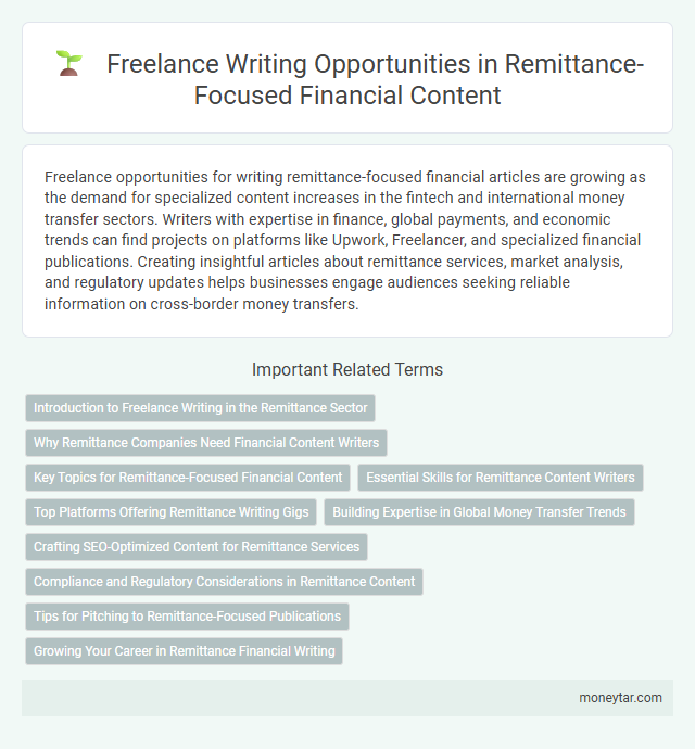 Freelance Writing Opportunities in Remittance-Focused Financial Content