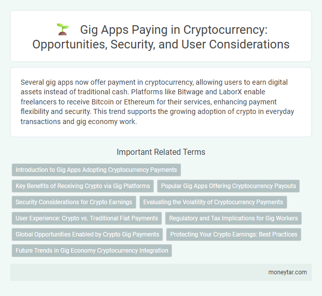 Gig Apps Paying in Cryptocurrency: Opportunities, Security, and User Considerations