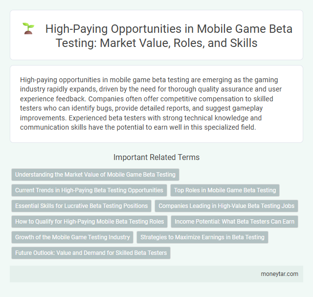 High-Paying Opportunities in Mobile Game Beta Testing: Market Value, Roles, and Skills