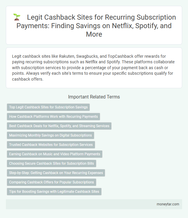 Legit Cashback Sites for Recurring Subscription Payments: Finding Savings on Netflix, Spotify, and More