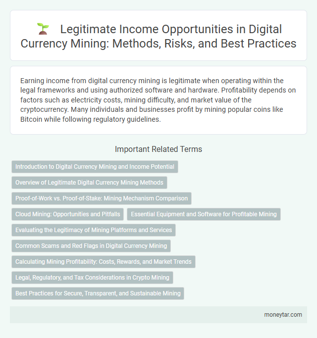 Legitimate Income Opportunities in Digital Currency Mining: Methods, Risks, and Best Practices