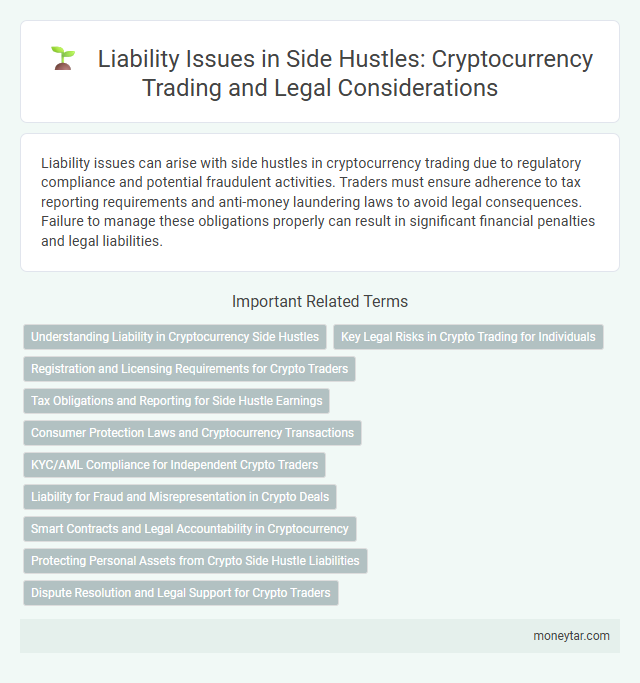 Liability Issues in Side Hustles: Cryptocurrency Trading and Legal Considerations