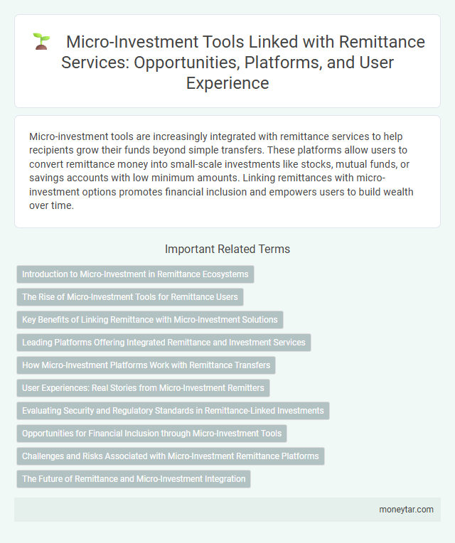 Micro-Investment Tools Linked with Remittance Services: Opportunities, Platforms, and User Experience