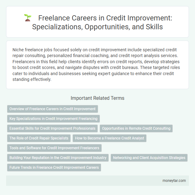 Freelance Careers in Credit Improvement: Specializations, Opportunities, and Skills