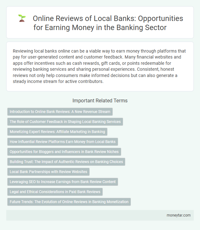 Online Reviews of Local Banks: Opportunities for Earning Money in the Banking Sector