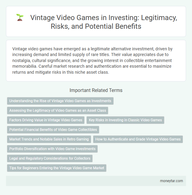 Vintage Video Games in Investing: Legitimacy, Risks, and Potential Benefits