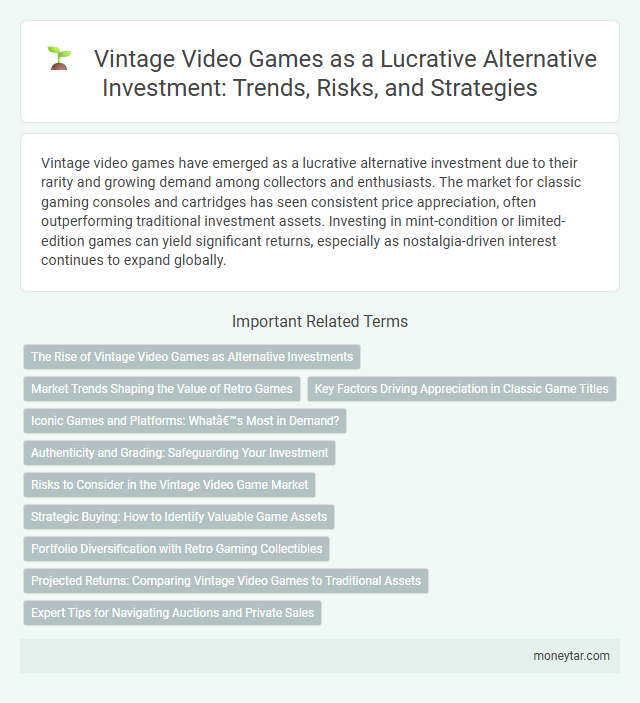 Vintage Video Games as a Lucrative Alternative Investment: Trends, Risks, and Strategies