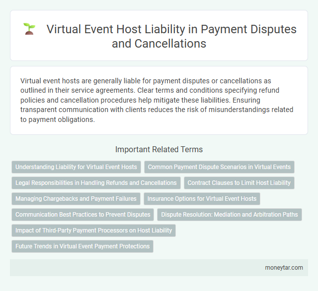 Virtual Event Host Liability in Payment Disputes and Cancellations