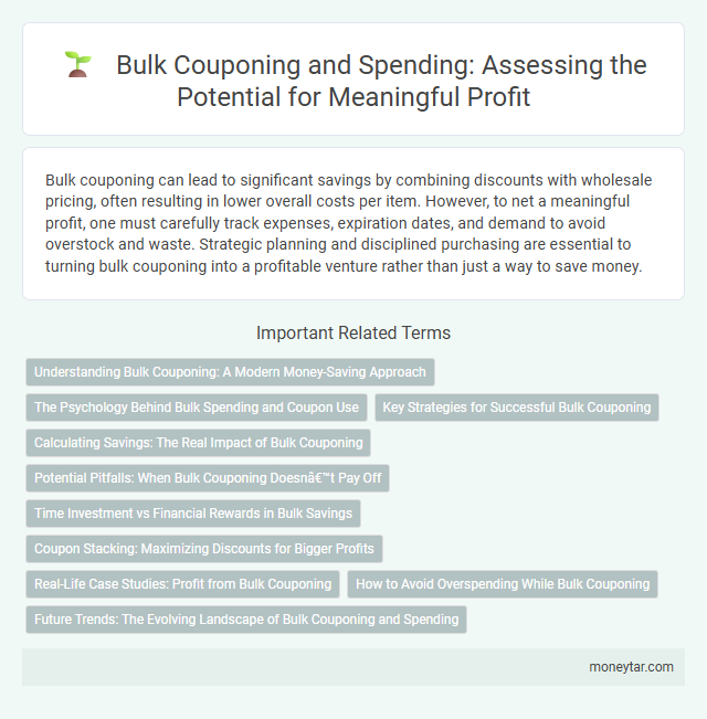 Bulk Couponing and Spending: Assessing the Potential for Meaningful Profit