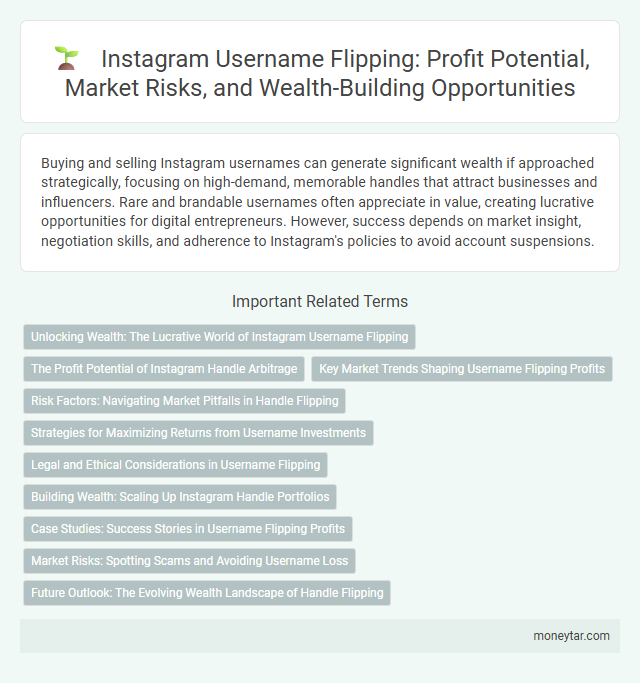 Instagram Username Flipping: Profit Potential, Market Risks, and Wealth-Building Opportunities