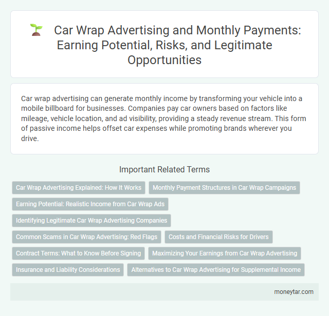 Car Wrap Advertising and Monthly Payments: Earning Potential, Risks, and Legitimate Opportunities
