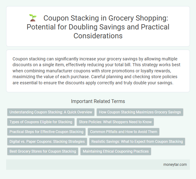 Coupon Stacking in Grocery Shopping: Potential for Doubling Savings and Practical Considerations