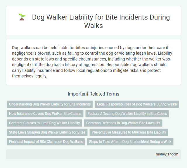 Dog Walker Liability for Bite Incidents During Walks