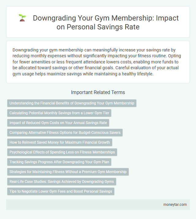 Downgrading Your Gym Membership: Impact on Personal Savings Rate
