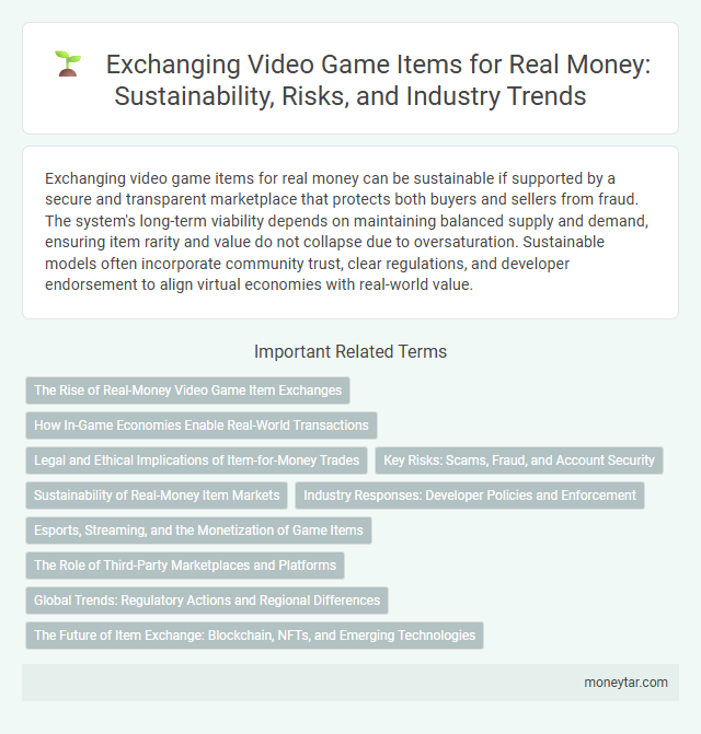 Exchanging Video Game Items for Real Money: Sustainability, Risks, and Industry Trends