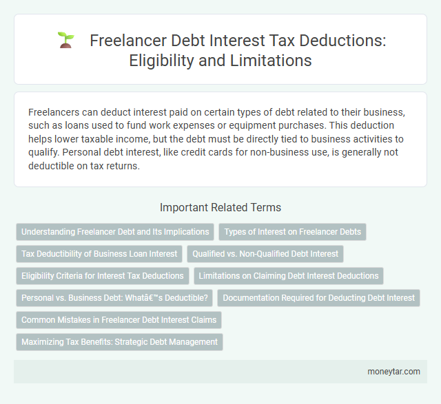 Freelancer Debt Interest Tax Deductions: Eligibility and Limitations