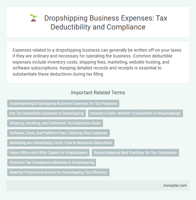 Dropshipping Business Expenses: Tax Deductibility and Compliance
