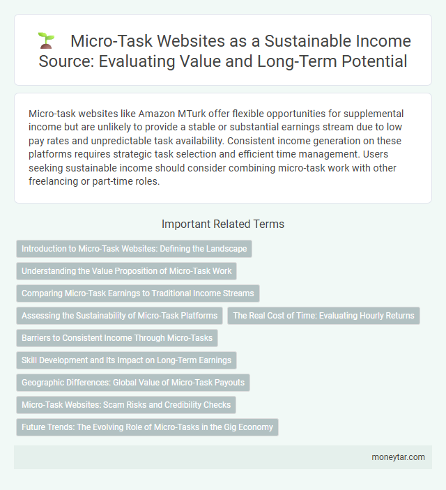 Micro-Task Websites as a Sustainable Income Source: Evaluating Value and Long-Term Potential