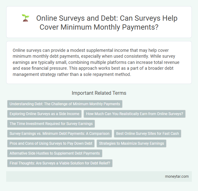 Online Surveys and Debt: Can Surveys Help Cover Minimum Monthly Payments?