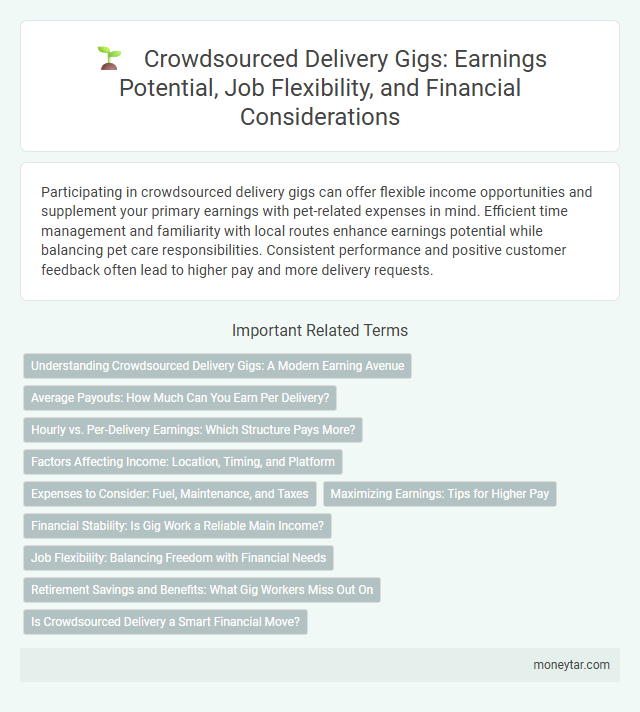 Crowdsourced Delivery Gigs: Earnings Potential, Job Flexibility, and Financial Considerations