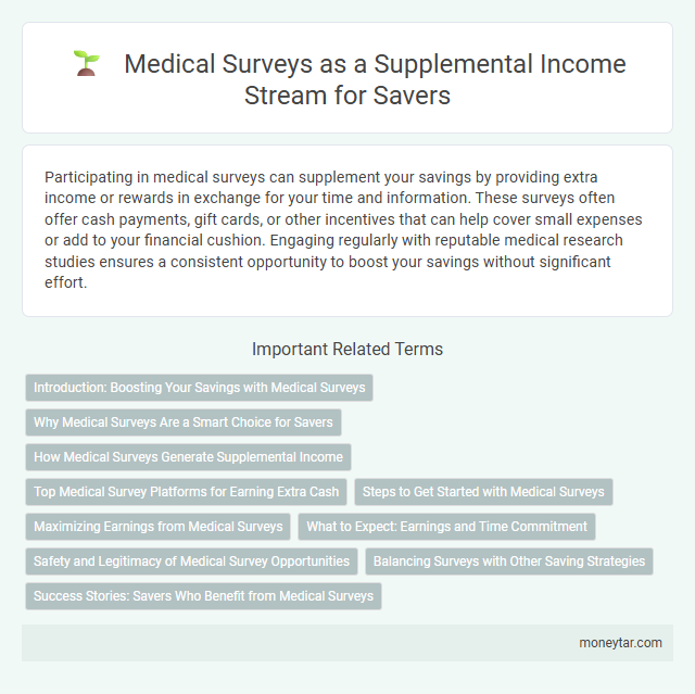 Medical Surveys as a Supplemental Income Stream for Savers