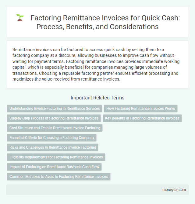 Factoring Remittance Invoices for Quick Cash: Process, Benefits, and Considerations